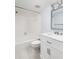 Bathroom featuring neutral tiling, vanity with marble countertop and shower-tub combo at 142 Lakeview Way # 142, Oldsmar, FL 34677