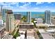 An aerial view showing the community's prime location with views of the city and bay at 175 2Nd S St # 1014, St Petersburg, FL 33701