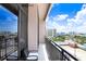Condo balcony overlooking the cityscape, with seating and a view of nearby buildings at 175 2Nd S St # 1014, St Petersburg, FL 33701