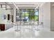 A modern coffee bar featuring sleek cabinetry, stainless steel appliances, and stunning views of downtown at 175 2Nd S St # 1014, St Petersburg, FL 33701