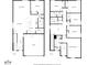 Layout featuring bedrooms, bathrooms, kitchen, garage, living spaces, and approximate dimensions at 17950 Beaming Rays Ln, Lutz, FL 33558