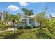 Charming home featuring blue exterior paint, manicured landscaping, and mature trees at 210 15Th N Ave, St Petersburg, FL 33704