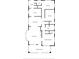 Detailed floor plan featuring a living room, kitchen, dining room, three bedrooms, and screened porch at 210 15Th N Ave, St Petersburg, FL 33704
