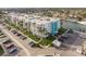 Expansive aerial view of the condo complex with lush landscaping and ample parking at 4904 38Th S Way # 316, St Petersburg, FL 33711