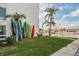 Exterior view showing surfboards and waterfront with view of neighborhood at 4904 38Th S Way # 316, St Petersburg, FL 33711