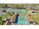 A well-maintained shuffleboard court offers recreational activities and leisurely community engagement at 4955 Grist Mill Cir, New Port Richey, FL 34655