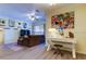 Bright living room featuring modern decor, hardwood floors, and a cozy seating arrangement at 5000 Culbreath Key Way # 1-310, Tampa, FL 33611