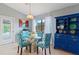 Bright dining area with large window and clear view to outdoors at 5140 Eclipse Ct, Spring Hill, FL 34607