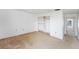 Bedroom with closet space and a view to the next room at 9960 5Th St. N. # 304, St Petersburg, FL 33702