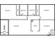 Detailed floor plan featuring two bedrooms, a living room, and a kitchen at 9960 5Th St. N. # 304, St Petersburg, FL 33702