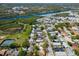 An aerial view of a well-maintained neighborhood with tree-lined streets and access to community amenities at 2009 Sheffield Ct, Oldsmar, FL 34677