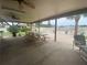 Community pavilion with picnic tables, seating, and views of the pool area at 2131 Ridge S Rd # 86, Largo, FL 33778