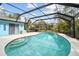 Sparkling pool with screened enclosure, perfect for outdoor enjoyment and relaxation at 22002 Darley Pl, Land O Lakes, FL 34639
