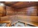 Wood sauna offers a relaxing and rejuvenating experience for community residents after a good work out or a swim at 2709 Via Cipriani # 532B, Clearwater, FL 33764
