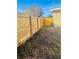 The backyard features a newly stained, wooden fence for added privacy at 4108 55Th N Ave, St Petersburg, FL 33714