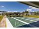 Shuffleboard courts with community buildings in the background on a sunny day at 4715 Bay Ne St # 323, St Petersburg, FL 33703