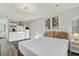 Inviting bedroom featuring a kitchenette, soft lighting, and stylish decor, offering a cozy retreat at 5613 19Th S Ave, Gulfport, FL 33707