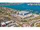 Aerial view of local marina with easy boating access from Tierra Sails at 1101 Pinellas Bayway S # 206, Tierra Verde, FL 33715