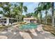 Backyard oasis with a pool and sunroom, perfect for outdoor relaxation at 11718 N Ola Ave, Tampa, FL 33612
