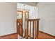 A charming entryway features artistic stained glass windows and light fixture, adding a unique touch to the home's character at 130 80Th Ne Ave, St Petersburg, FL 33702