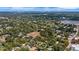 A stunning aerial view showcasing the home's location within a neighborhood near a marina at 3026 51St S St, Gulfport, FL 33707