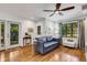 Cozy living room with hardwood floors, natural light and comfortable seating at 3026 51St S St, Gulfport, FL 33707