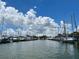 Serene marina view filled with numerous boats, ideal for boating enthusiasts and waterfront living at 3026 51St S St, Gulfport, FL 33707