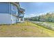 Fenced backyard leading to the canal provides privacy and access to waterfront activities at 4010 Jewfish Dr, Hernando Beach, FL 34607