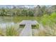 View of the dock, offering direct access to the serene canal for boating and water activities at 4010 Jewfish Dr, Hernando Beach, FL 34607