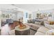 Cozy living area with a stylish sectional sofa, modern decor, and an inviting ambiance for relaxation at 292 42Nd Ave, St Pete Beach, FL 33706