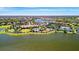 An aerial view of the community featuring many amenities and beautiful landscaping at 4614 Alexandria Ct, Palmetto, FL 34221