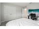 Bright bedroom with large closet, TV, and ample space at 13176 Twin Bridges Dr, Riverview, FL 33579