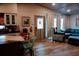 Cozy space featuring a living room that connects to the kitchen area at 2504 Avenue B # A, Bradenton Beach, FL 34217