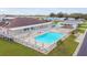 The community center features a beautiful pool and spa area, perfect for residents to enjoy at 37545 Lilly Bea Ave, Zephyrhills, FL 33541