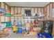 This room shows lots of storage shelving and stored items at 37545 Lilly Bea Ave, Zephyrhills, FL 33541