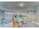 Inviting dining area with coastal decor, views from the patio, and seating at kitchen bar at 4650 Bay Blvd # 1012, Port Richey, FL 34668