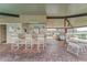 Outdoor bar and grill area perfect for poolside entertaining with views of the water at 4650 Bay Blvd # 1012, Port Richey, FL 34668