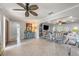 Open-concept home with tile floors that extend into the living area and beyond at 520 74Th St, Holmes Beach, FL 34217