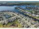 Expansive aerial showcases a beautiful waterfront community with numerous canals and luxurious homes at 5232 Wishing Arch Dr, Apollo Beach, FL 33572