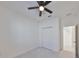 Bedroom with neutral carpet and a ceiling fan at 5232 Wishing Arch Dr, Apollo Beach, FL 33572