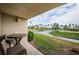Charming patio view overlooking the scenic golf course and its water features at 5900 Bahia Del Mar Cir # 137, St Petersburg, FL 33715