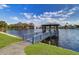 Beautiful pond and gazebo offering picturesque views and a serene setting near the residential buildings at 6125 113Th St # 515, Seminole, FL 33772