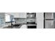 Close up of the kitchen showing stainless steel appliances and stylish backsplash at 6618 3Rd N Ave, St Petersburg, FL 33710