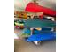 Convenient kayak and canoe storage racks for residents to access the water and enjoy outdoor recreation at 7100 Islamorada Cir, Seminole, FL 33777