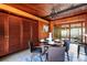 Dining room featuring hardwood cabinets, tile floors, and seating for four at 724 69Th S Ave, St Petersburg, FL 33705
