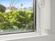 Close-up of a new window showcasing the clarity of the glass and view of the greenery outside at 8303 Bardmoor Blvd # 105, Seminole, FL 33777