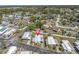 This aerial view highlights the property's location within a well-maintained neighborhood and mature landscaping at 9790 66Th N St # 469, Pinellas Park, FL 33782