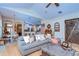 Open floor plan with kitchen and dining area at 10130 Paddock Oaks Dr, Riverview, FL 33569