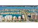 Wonderful view of waterfront condos, canals, homes, and bay in a coastal neighborhood at 113 Island Way # 241, Clearwater Beach, FL 33767