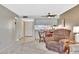 Open-concept living area with combined living and dining space at 113 Island Way # 241, Clearwater Beach, FL 33767